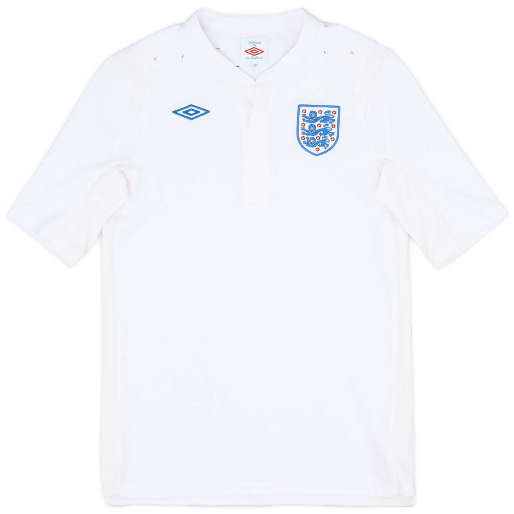 2010-11 England Home Shirt - 9/10 - (XL.Boys)