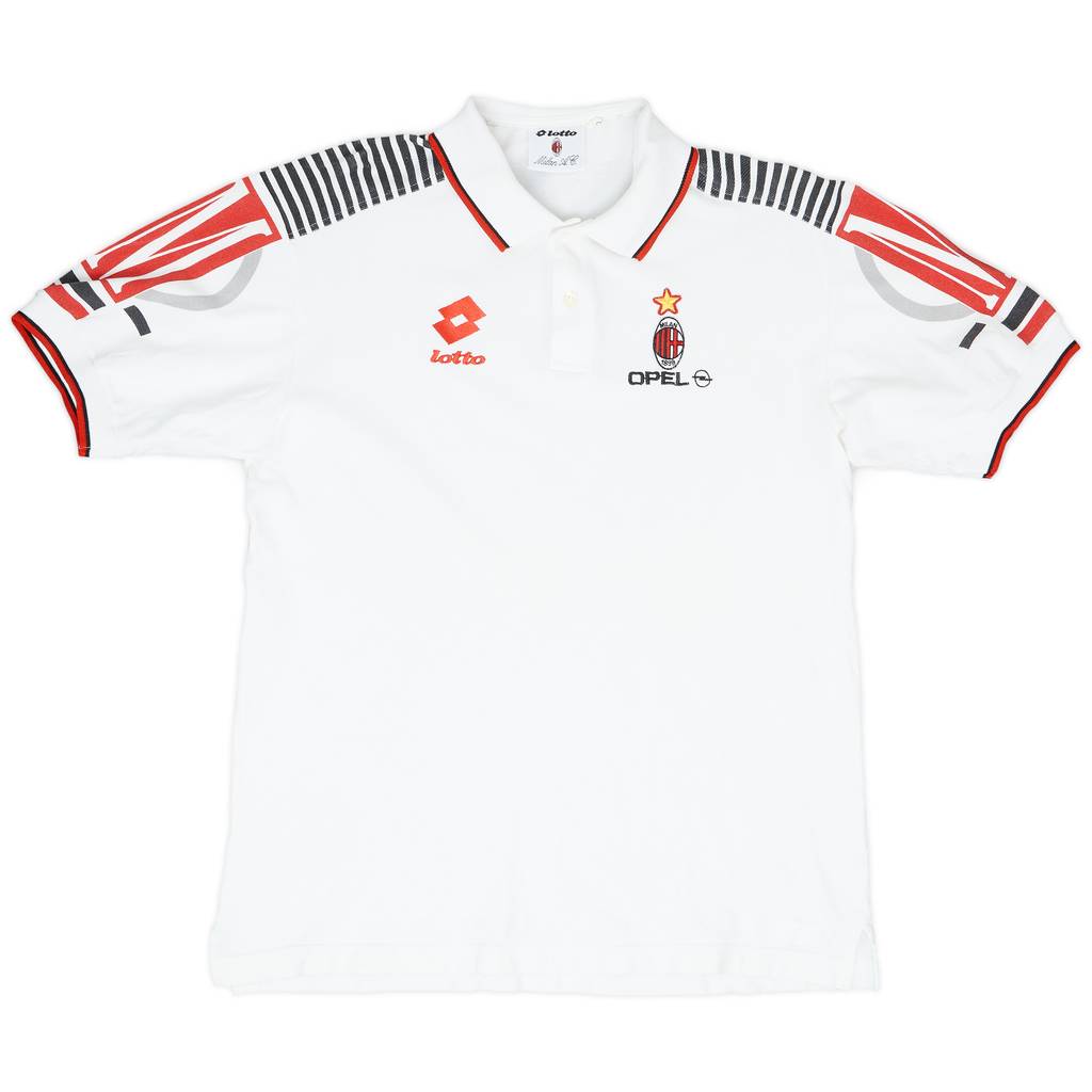 1995-96 AC Milan Lotto Polo Shirt - 7/10 - (XL)