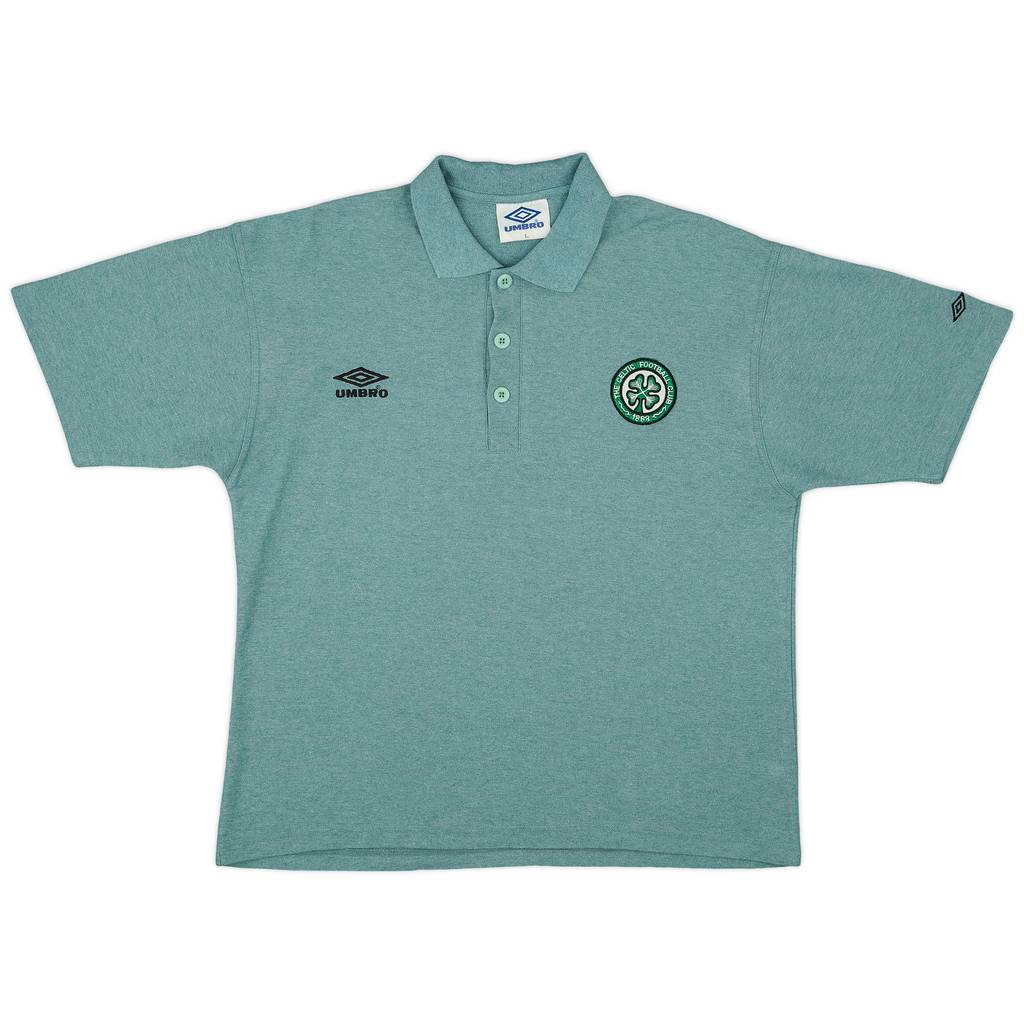 1995-96 Celtic Umbro Polo Shirt - 9/10 - (L)