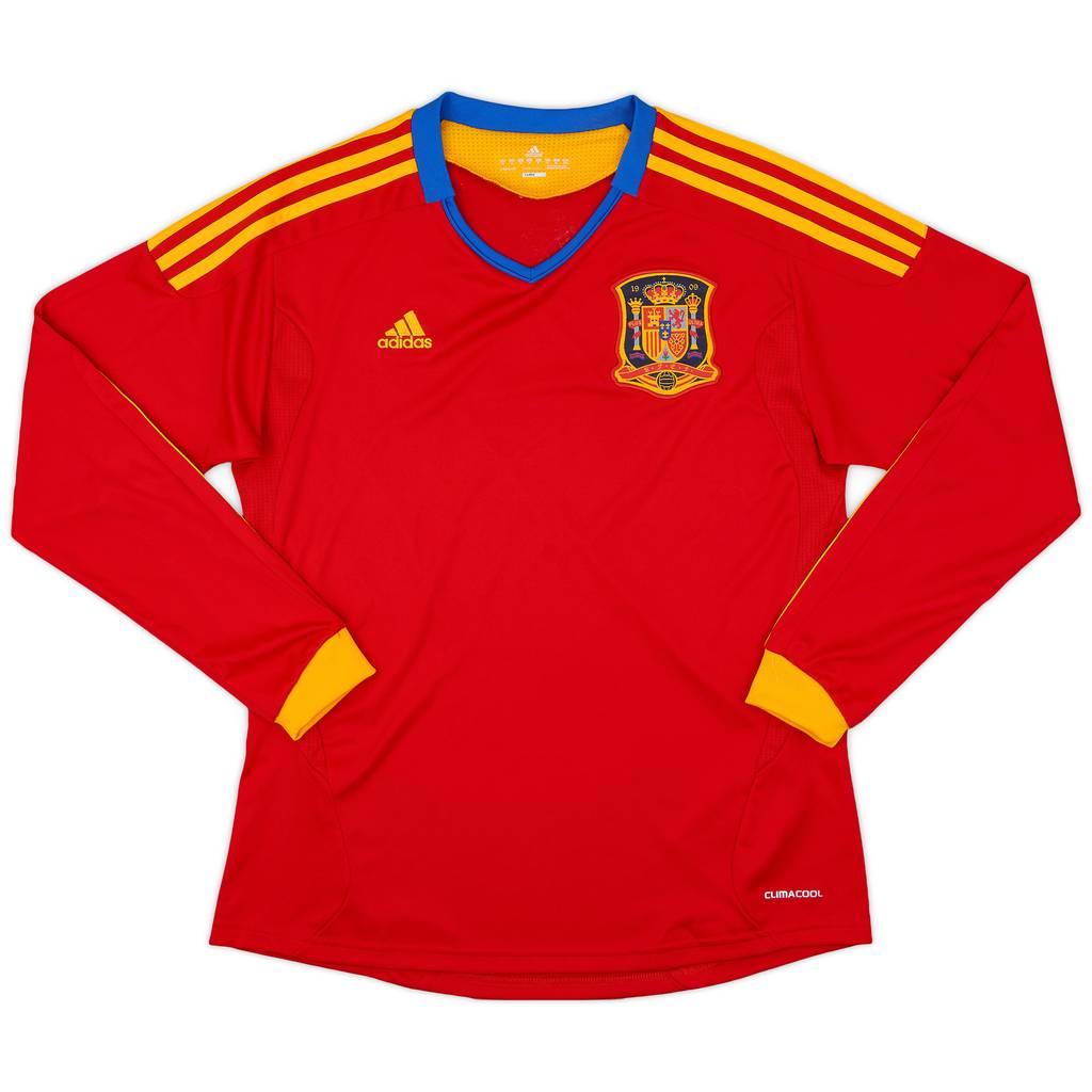 2010-11 Spain Women Home L/S Shirt - 10/10 - (Men's M)