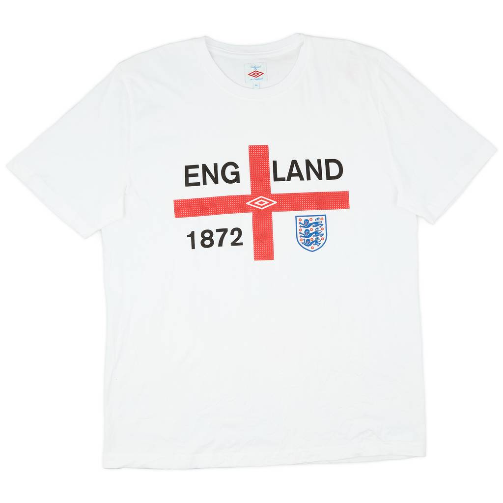 2011-12 England Umbro Graphic Tee - 8/10 - (XL)