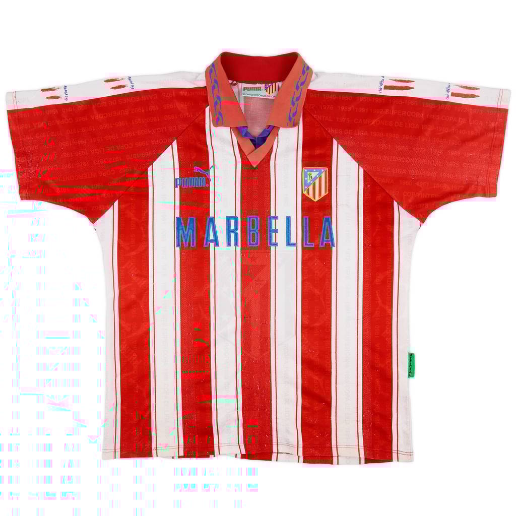1995-96 Atletico Madrid Home Shirt - 5/10 - (L)