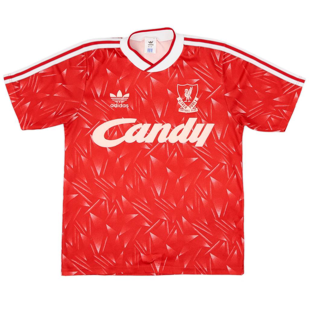 1989-91 Liverpool Home Shirt - 7/10 - (S)