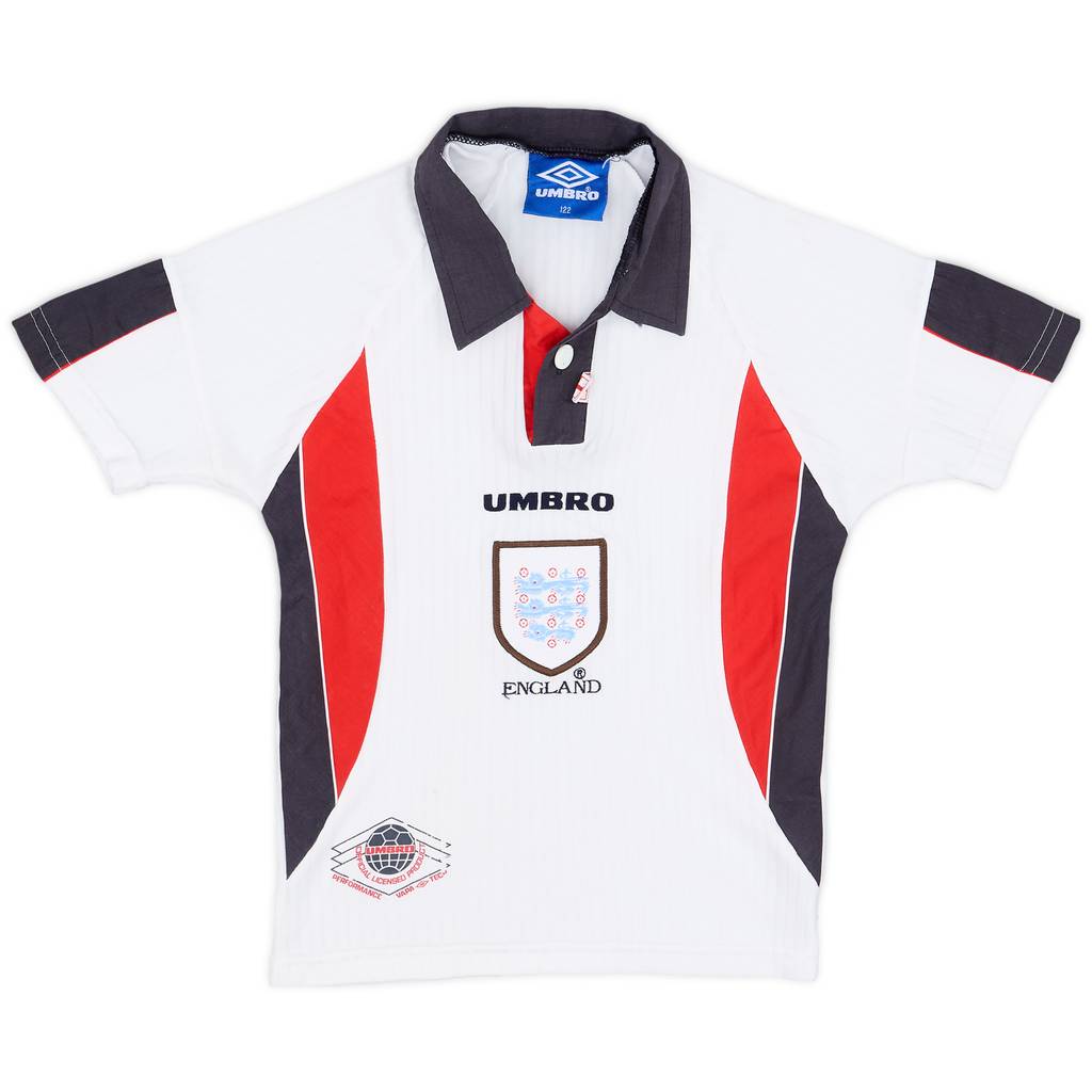 1997-99 England Home Shirt - 6/10 - (XS.Boys)