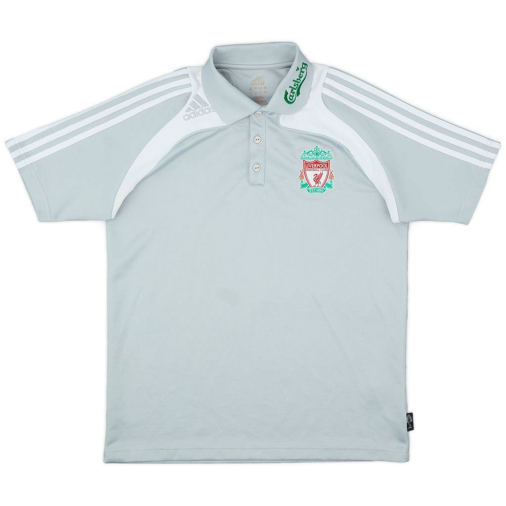 2008-09 Liverpool adidas Polo Shirt - 8/10 - (M/L)
