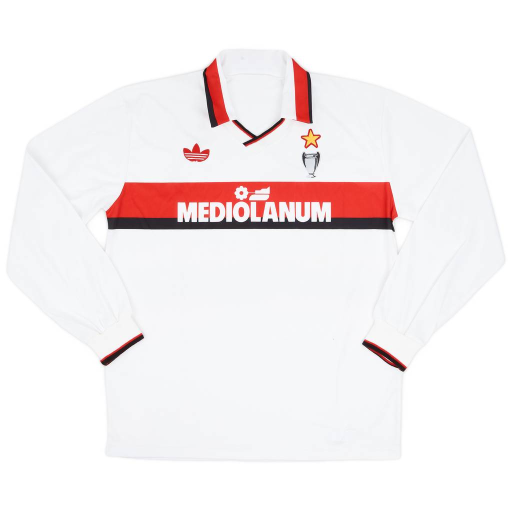 1990-91 AC Milan Away L/S Shirt - 7/10 - (L)