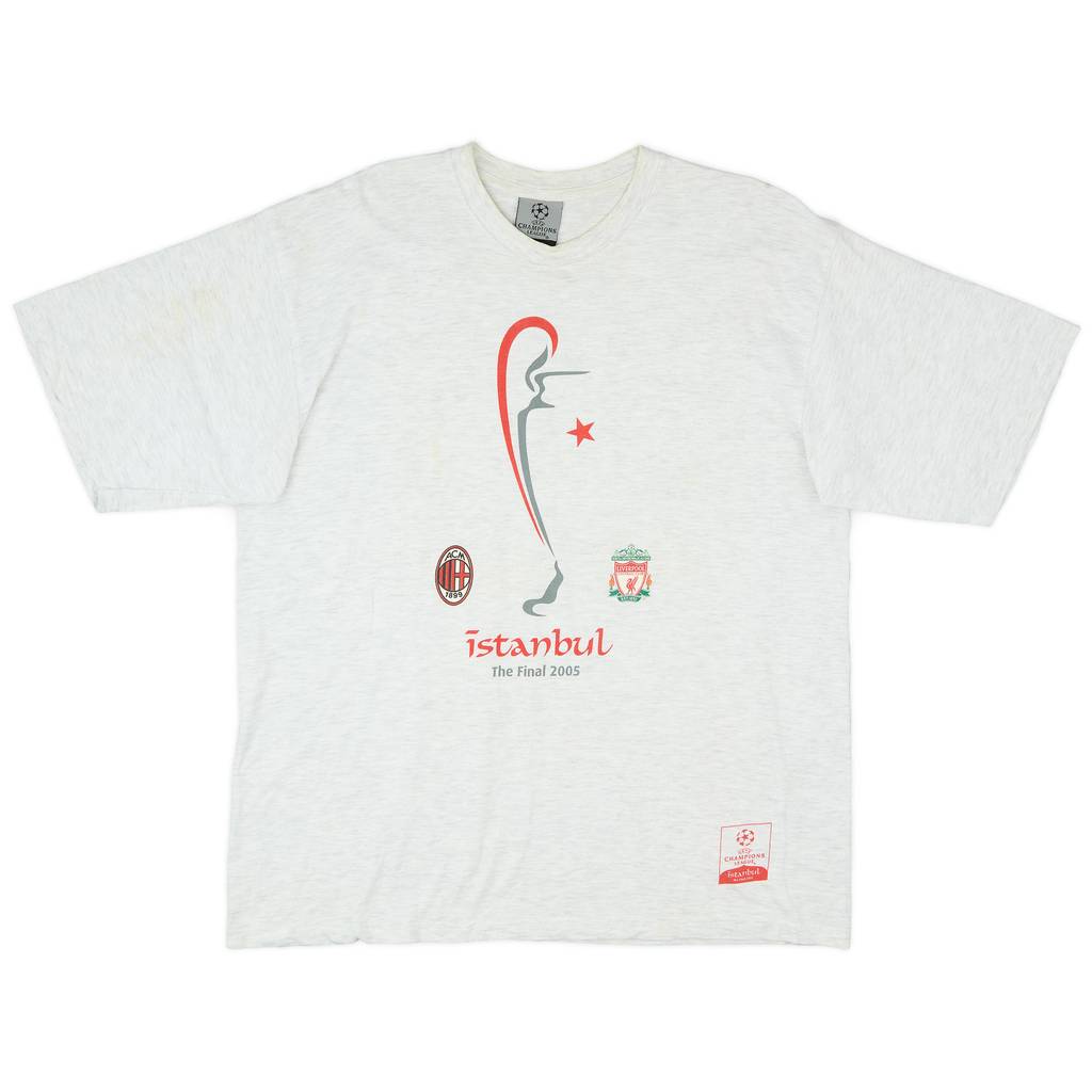 2005-06 Champions League Final Istanbul Graphic Tee - 7/10 - (L)