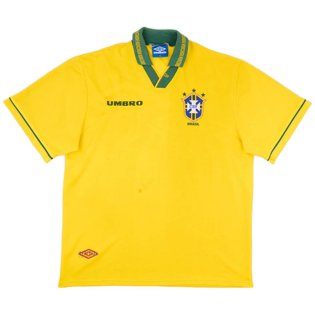 1993-94 Brazil Home Shirt - 6/10 - (XL)