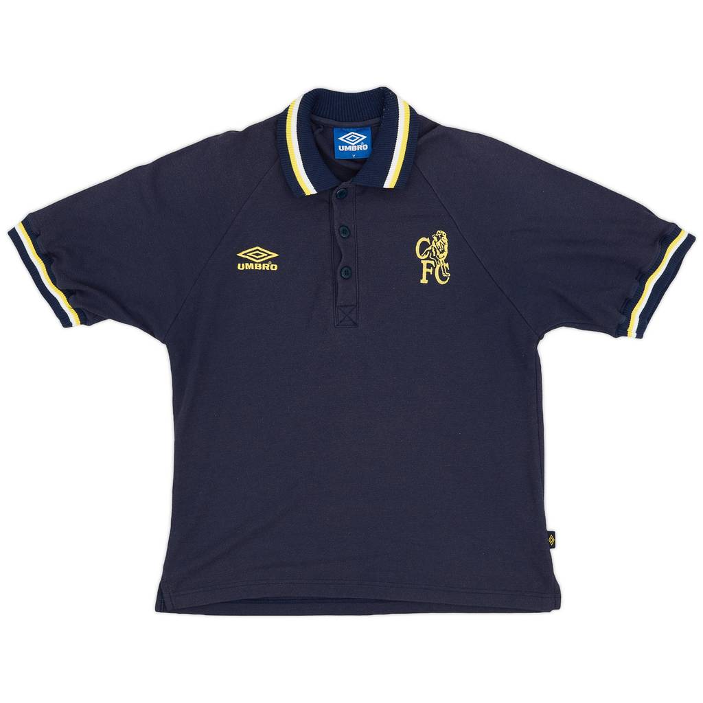 1999-00 Chelsea Umbro Polo Shirt - 8/10 - (Y)