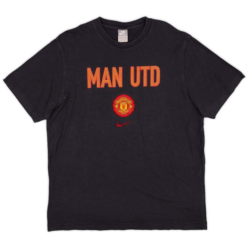 2009-10 Manchester United Nike Cotton Tee - 9/10 - (XL)