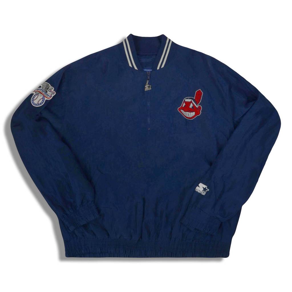 1990s Cleveland Indians Starter Pullover Jacket XXL