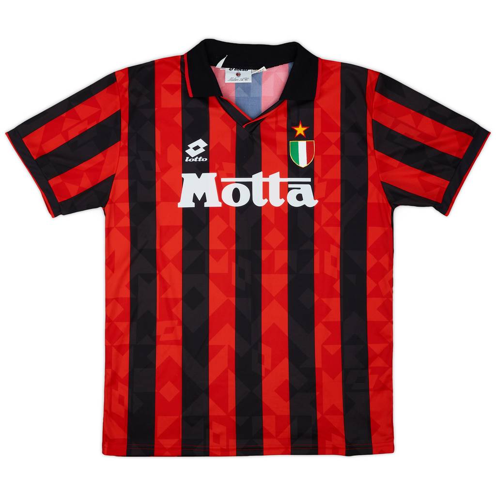 1993-94 AC Milan Home Shirt - 9/10 - (XXL)
