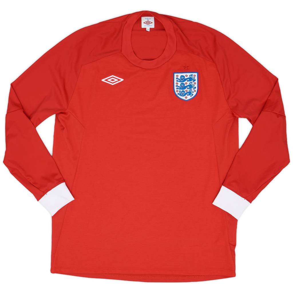 2010-11 England Away L/S Shirt - 9/10 - (L)