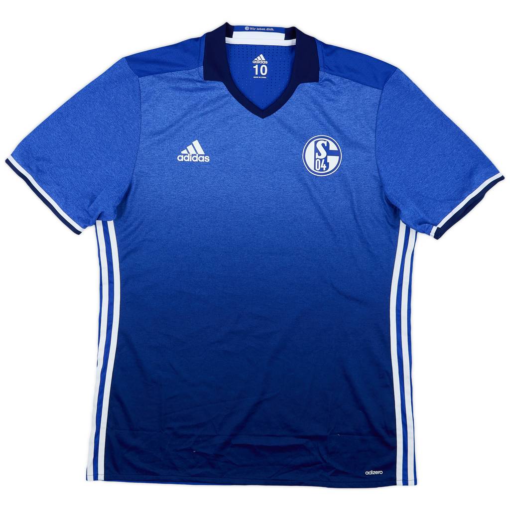 2016-18 Schalke Player Issue Home Shirt - 9/10 - (XL)