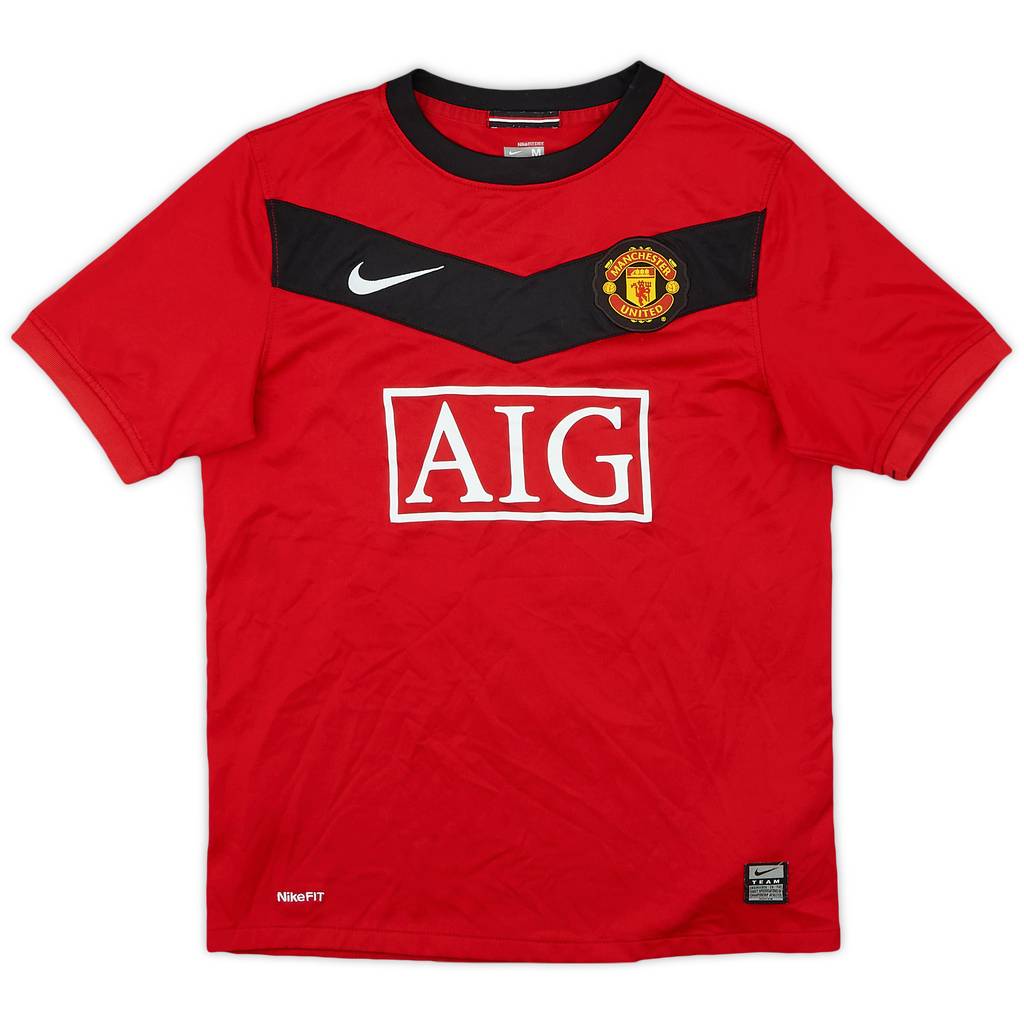 2009-10 Manchester United Home Shirt - 7/10 - (M.Boys)