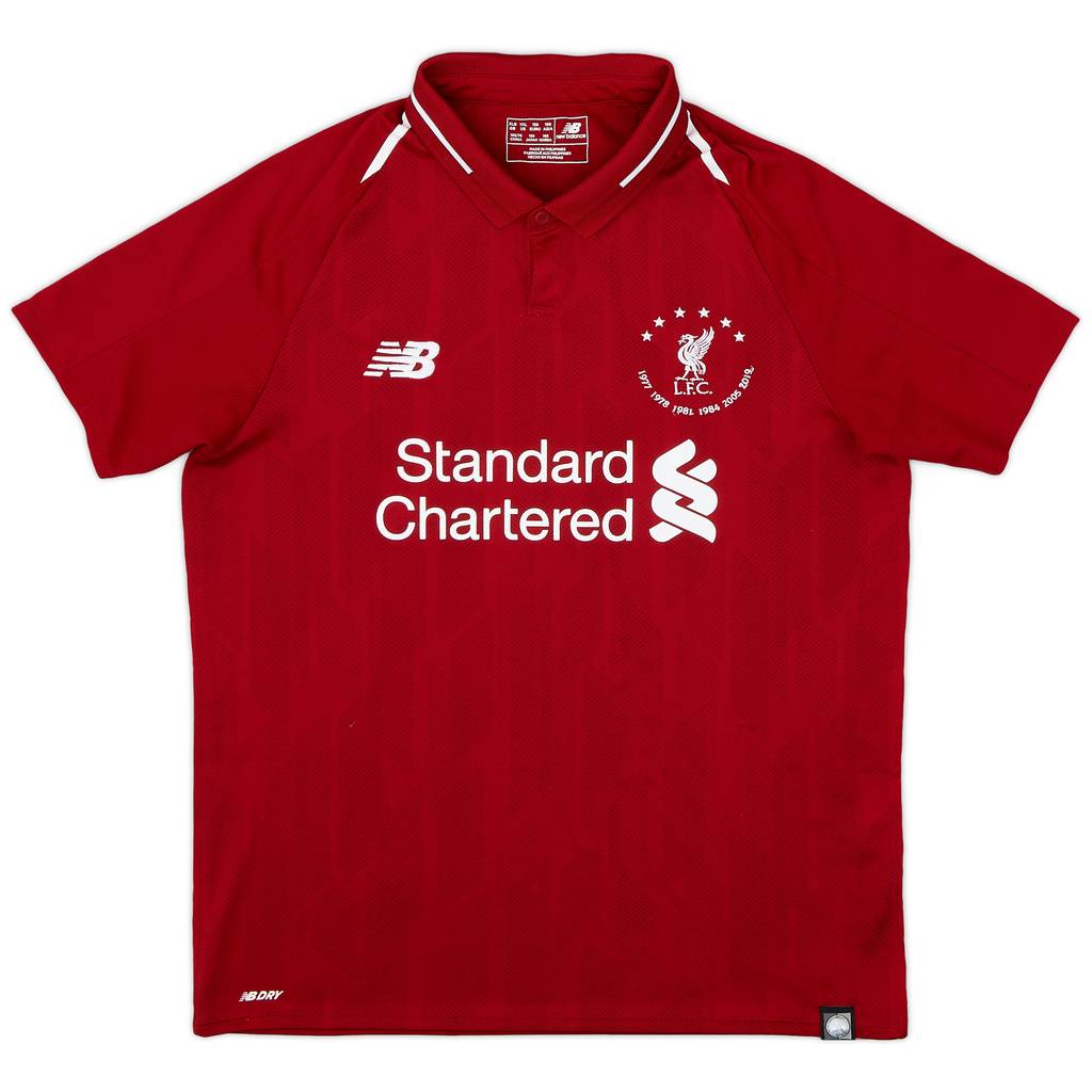 2018-19 Liverpool Home Shirt - 8/10 - (XL.Boys)