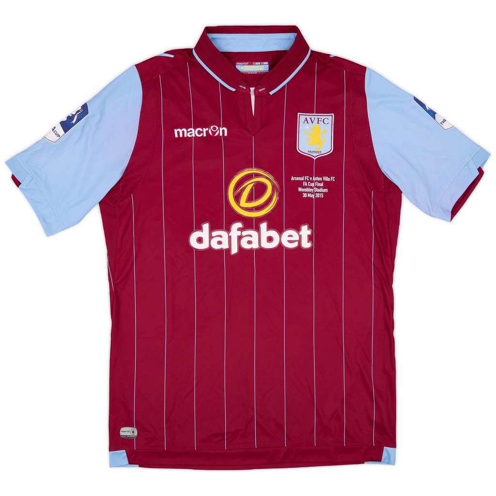 2014-15 Aston Villa 'FA Cup Final' Home Shirt - 8/10 - (L)