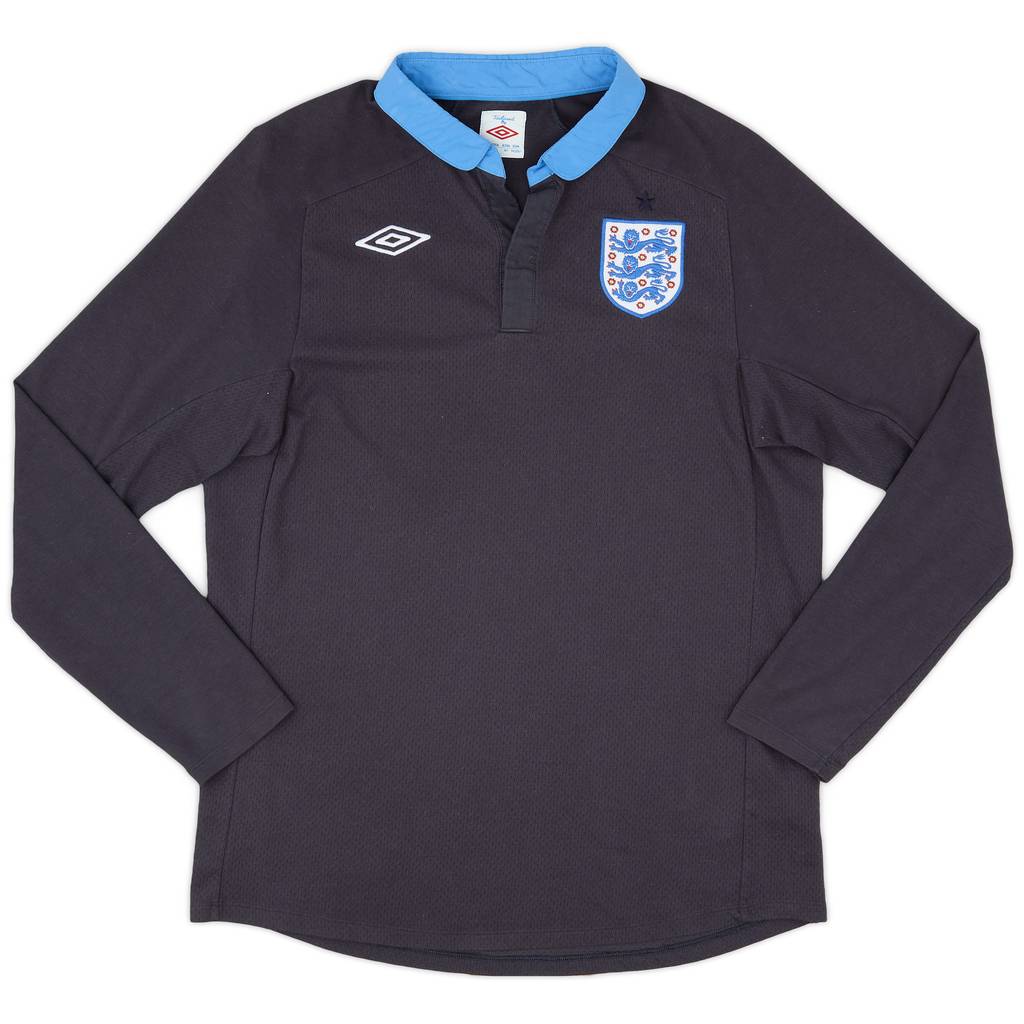 2011-12 England Away L/S Shirt - 8/10 - (L)