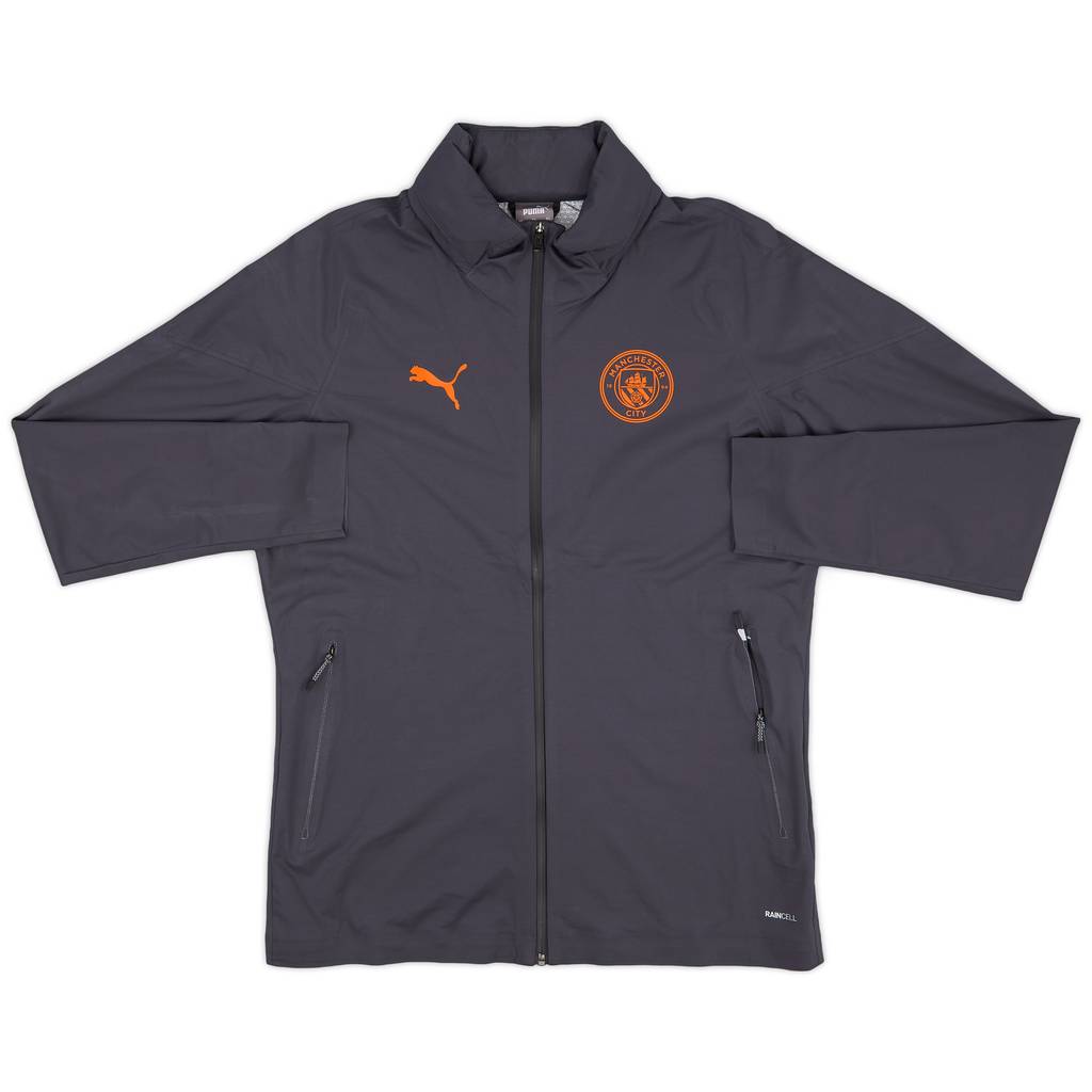 2023-24 Manchester City Nike Hooded Rain Jacket - 8/10 - (L)