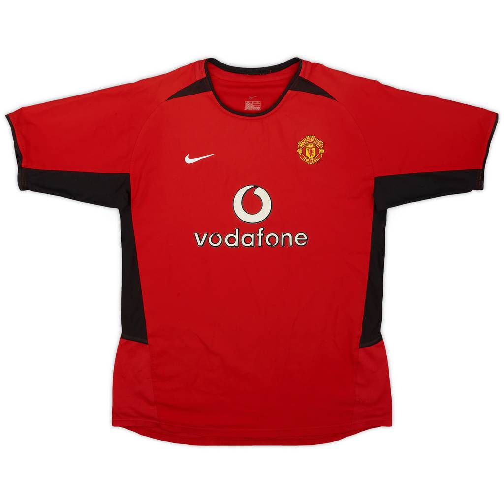 2002-04 Manchester United Home Shirt - 8/10 - (XL.Boys)