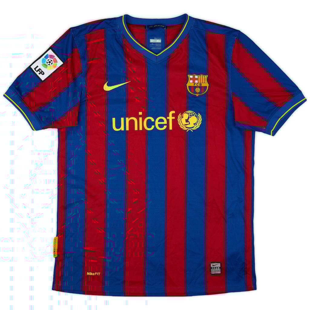 2009-10 Barcelona Home Shirt - 9/10 - (XL.Boys)