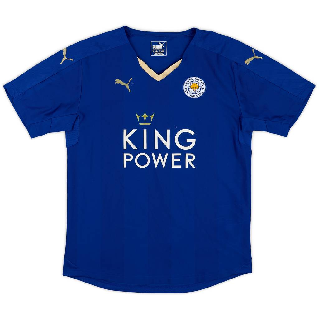 2015-16 Leicester Home Shirt - 7/10 - (XL.Boys)