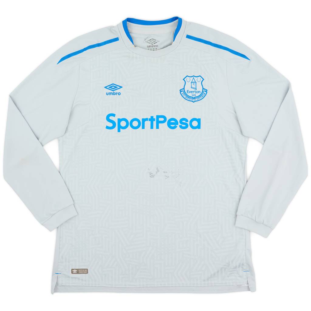 2017-18 Everton Away L/S Shirt - 6/10 - (XL)