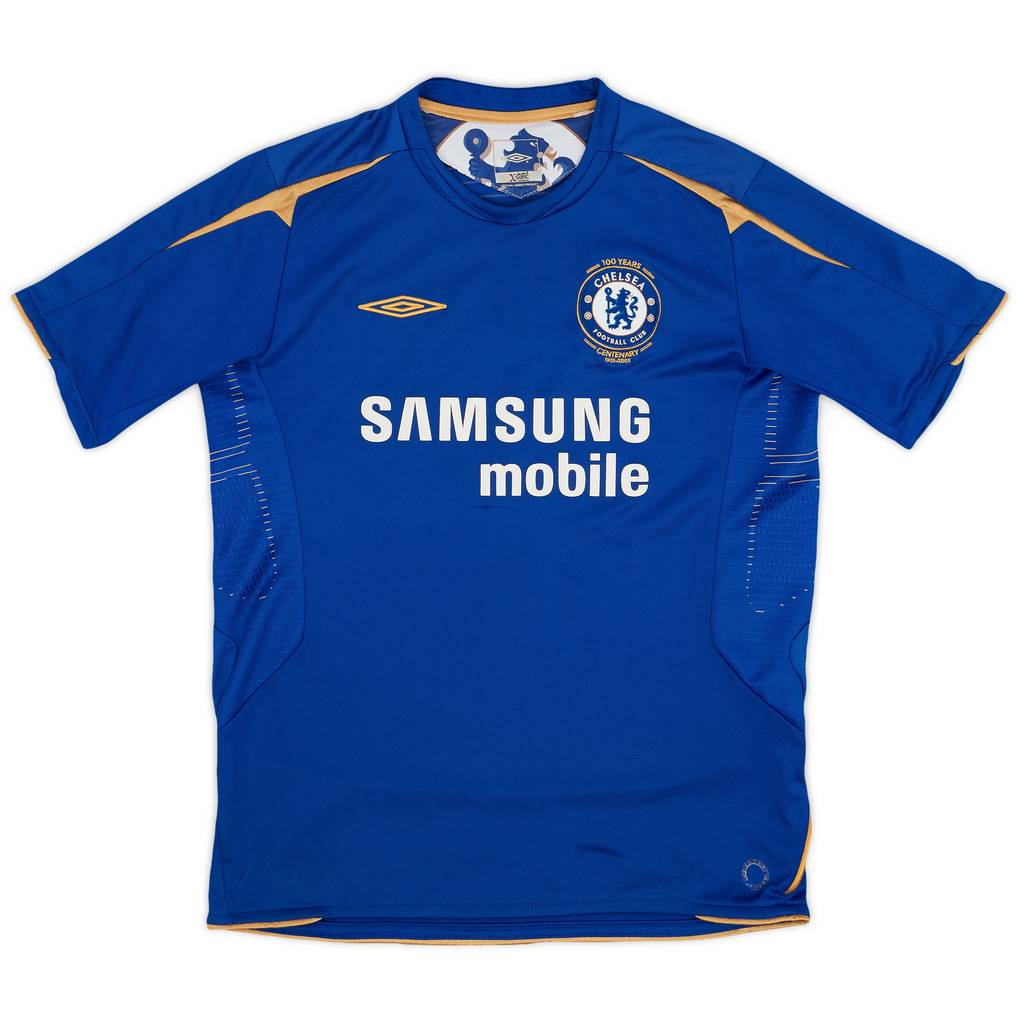 2005-06 Chelsea Centenary Home Shirt - 7/10 - (L.Boys)