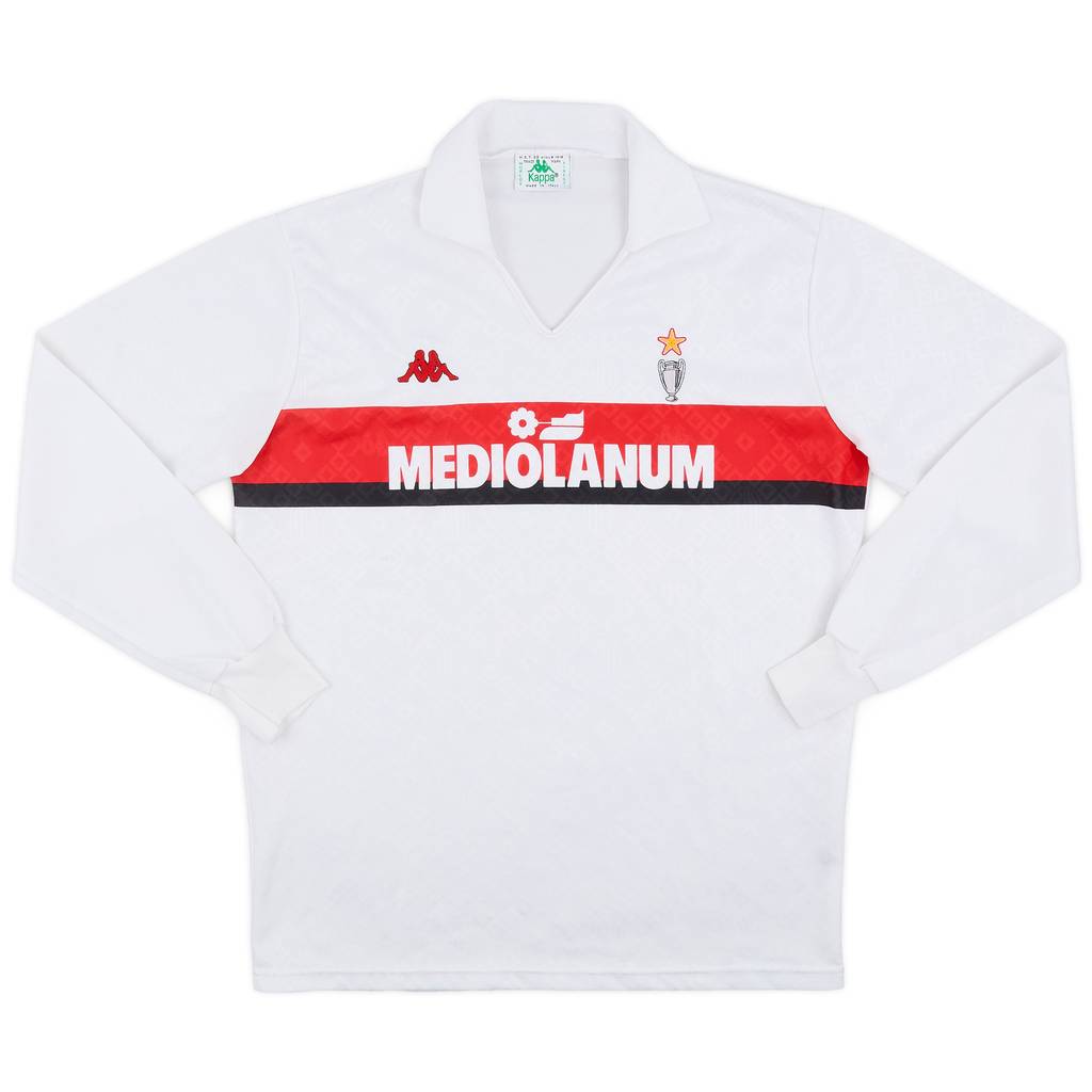 1989-90 AC Milan Away L/S Shirt - 9/10 - (L)