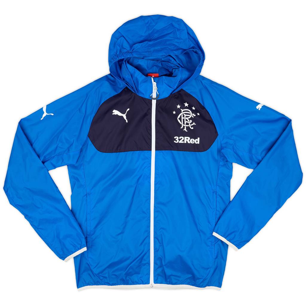 2014-15 Rangers Puma Hooded Rain Jacket - 8/10 - (M)
