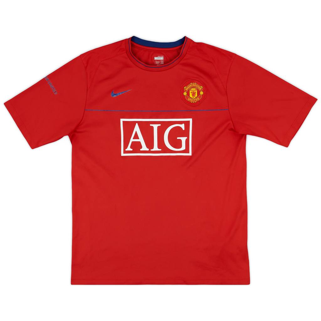 2008-09 Manchester United Nike Training Shirt - 9/10 - (L)