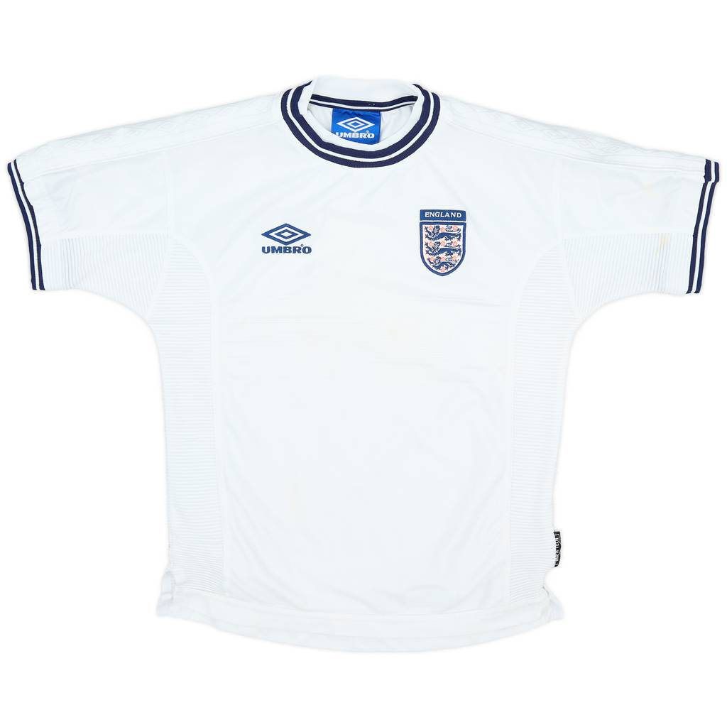 1999-01 England Home Shirt - 8/10 - (L.Boys)