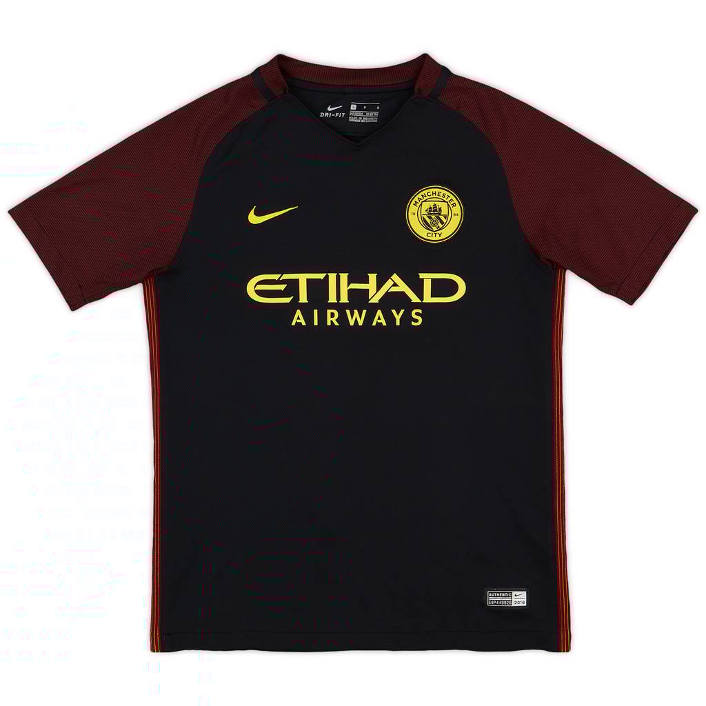 2016-17 Manchester City Away Shirt - 9/10 - (L.Boys)