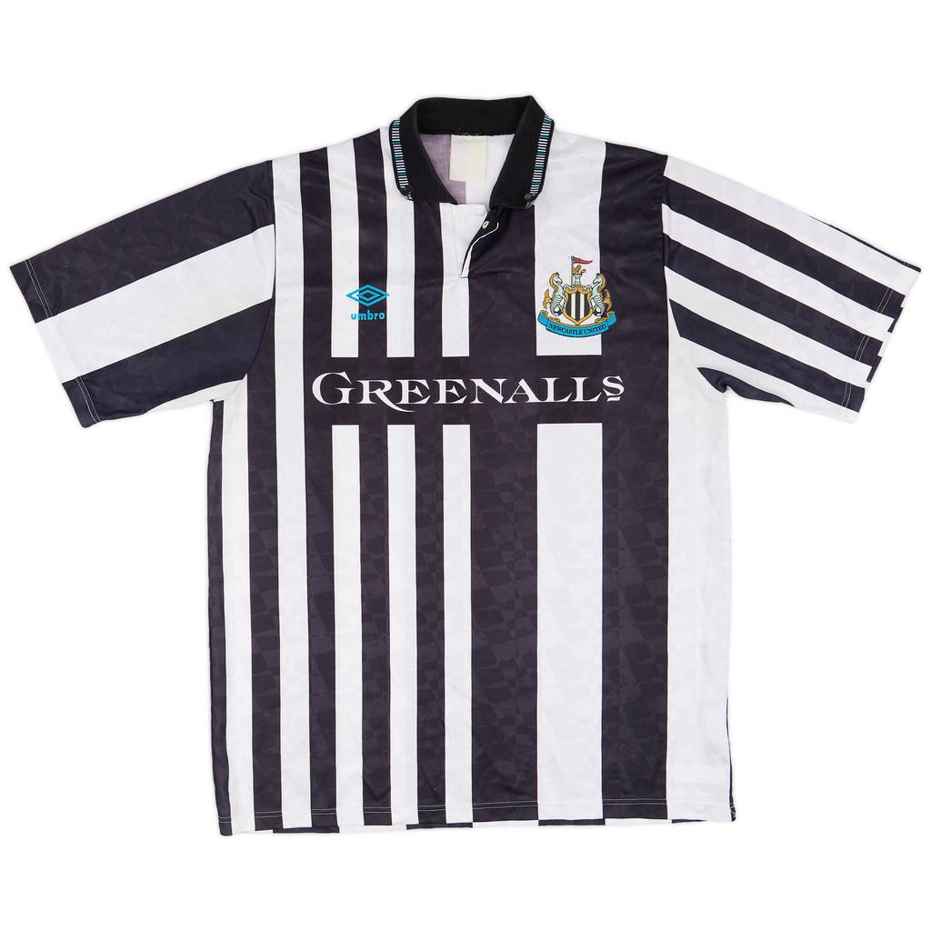 1990-91 Newcastle United Home Shirt - 8/10 - (L)