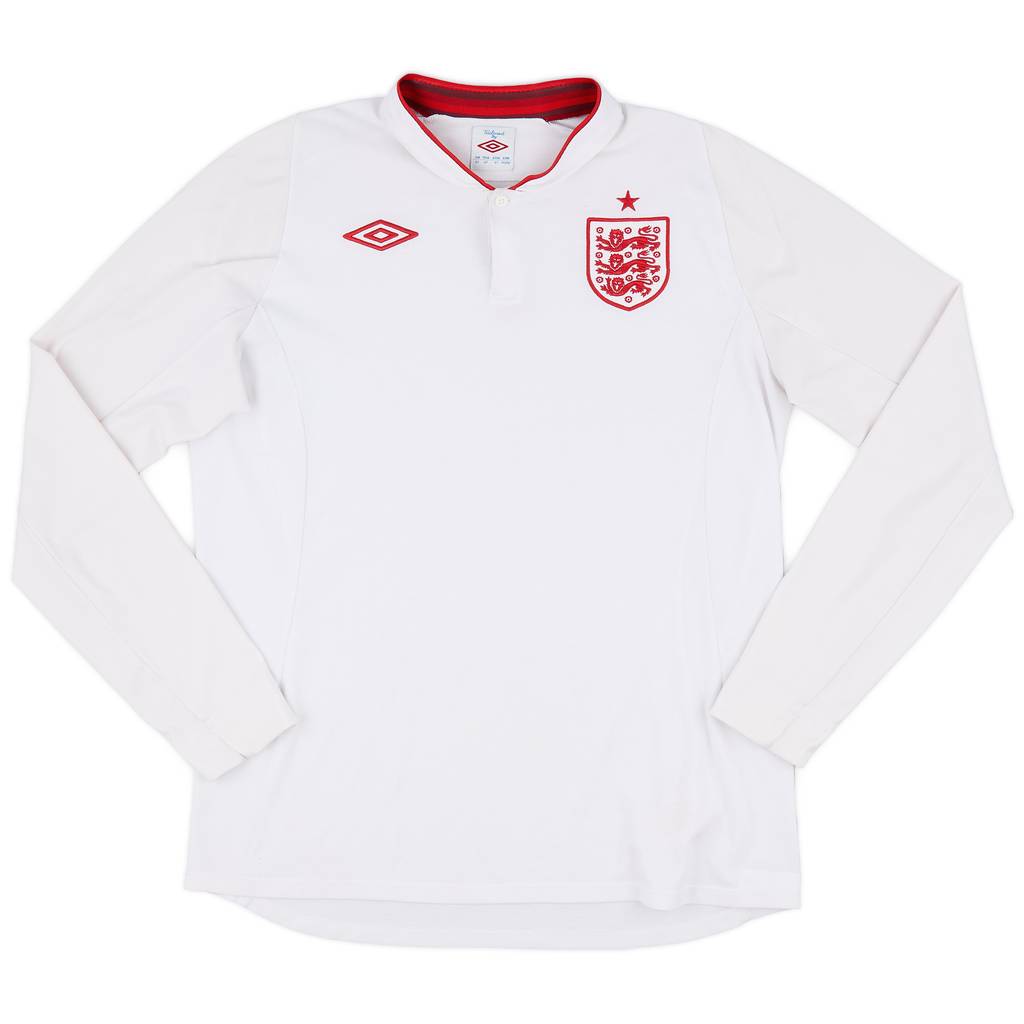 2012-13 England Home L/S Shirt - 5/10 - (L)