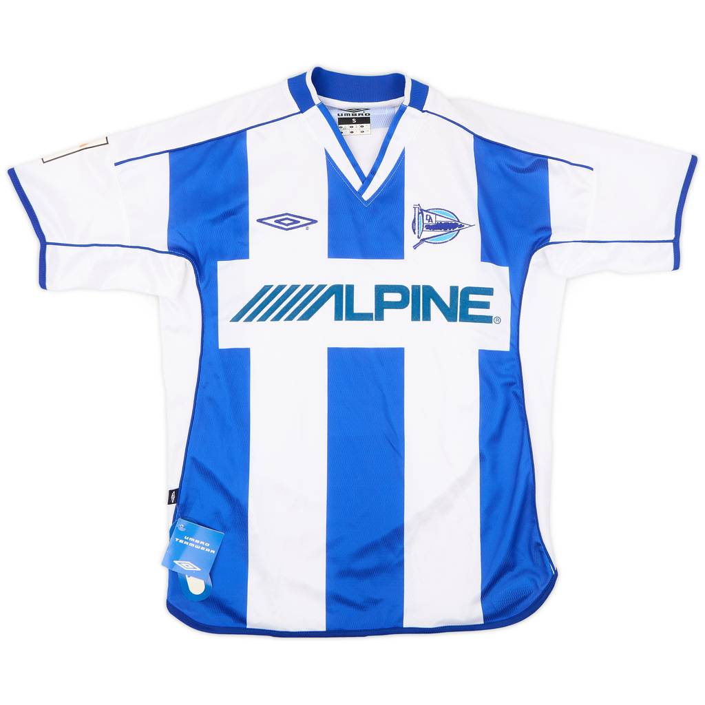 2002-03 Alaves Home Shirt (S)