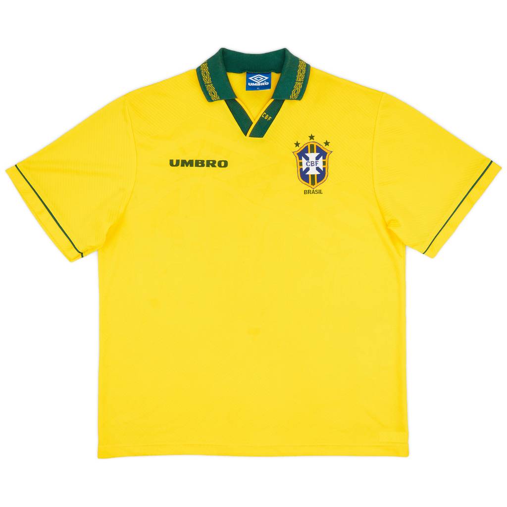 1993-94 Brazil Home Shirt - 9/10 - (XL)