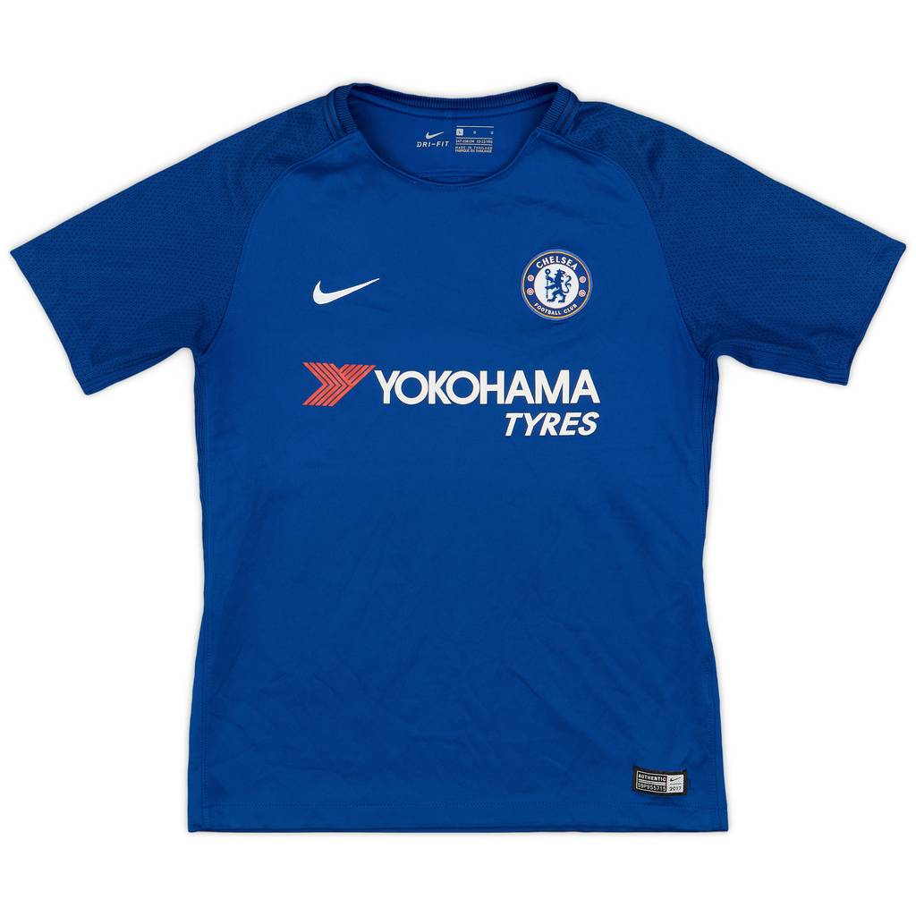 2017-18 Chelsea Home Shirt - 9/10 - (L.Boys)