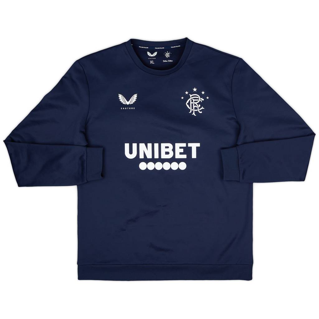 2020-21 Rangers Castore Sweat Top - 9/10 - (XL)