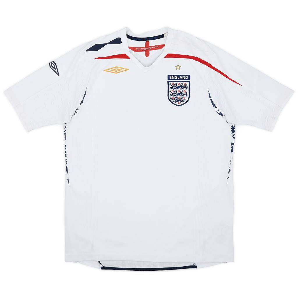 2007-09 England Home Shirt - 6/10 - (M)