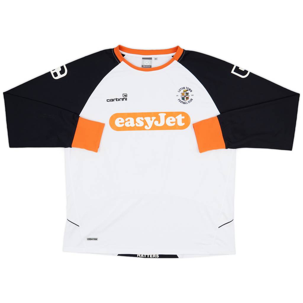 2009-10 Luton Town Away L/S Shirt - 9/10 - (XXL)