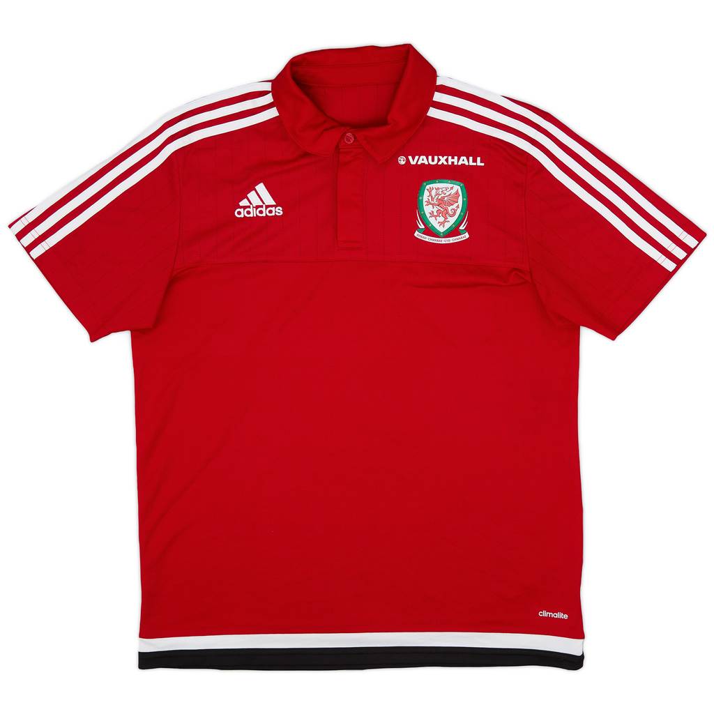 2016-17 Wales adidas Polo Shirt - 9/10 - (M)
