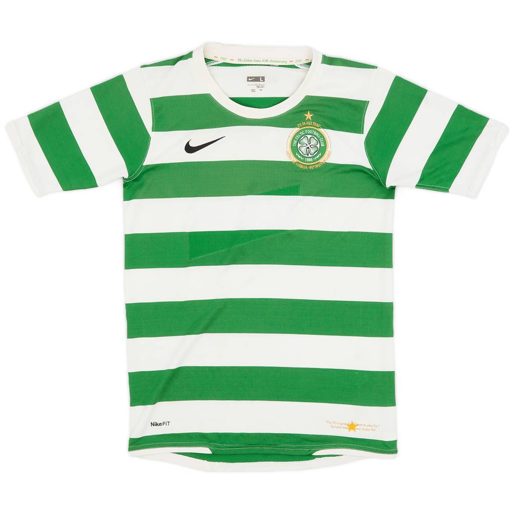 2007-08 Celtic Home Shirt - 4/10 - (L.Boys)