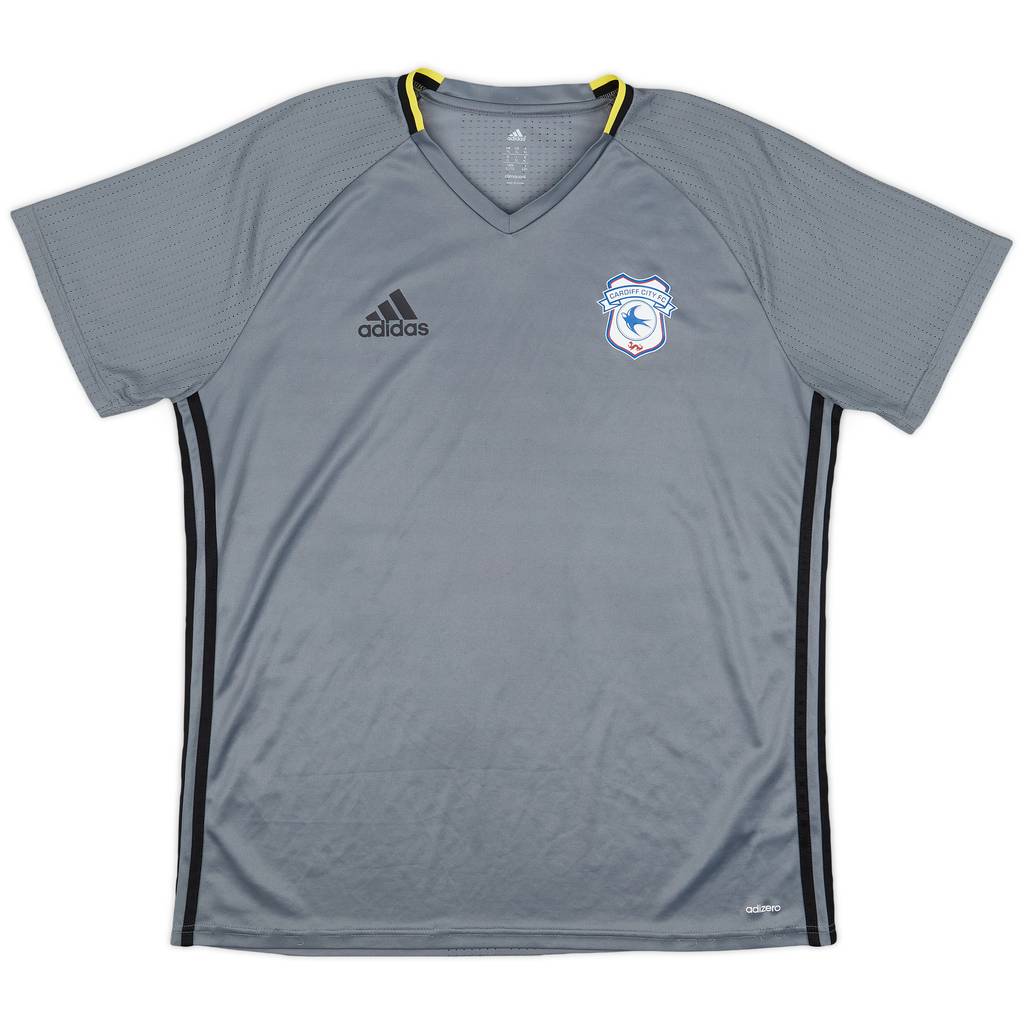 2015-16 Cardiff City adidas Training Shirt - 9/10 - (XL)