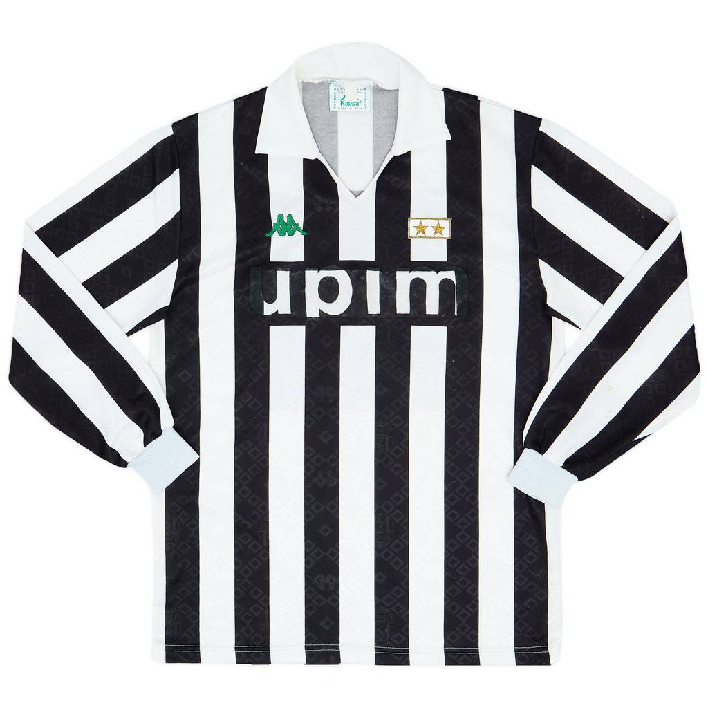 1991-92 Juventus Home L/S Shirt - 5/10 - (L)