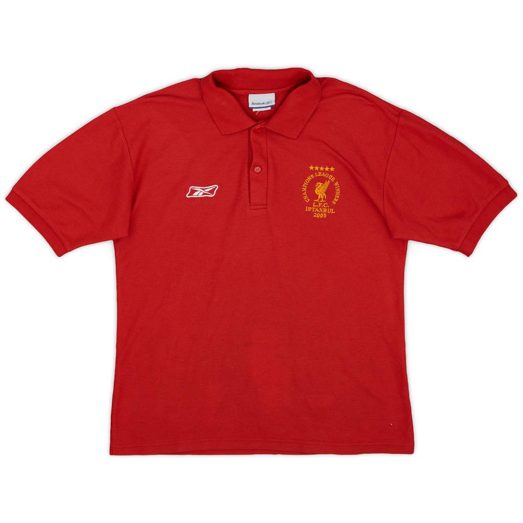 2005-06 Liverpool Reebok 'CL Winners' Polo Shirt - 8/10 - (S)