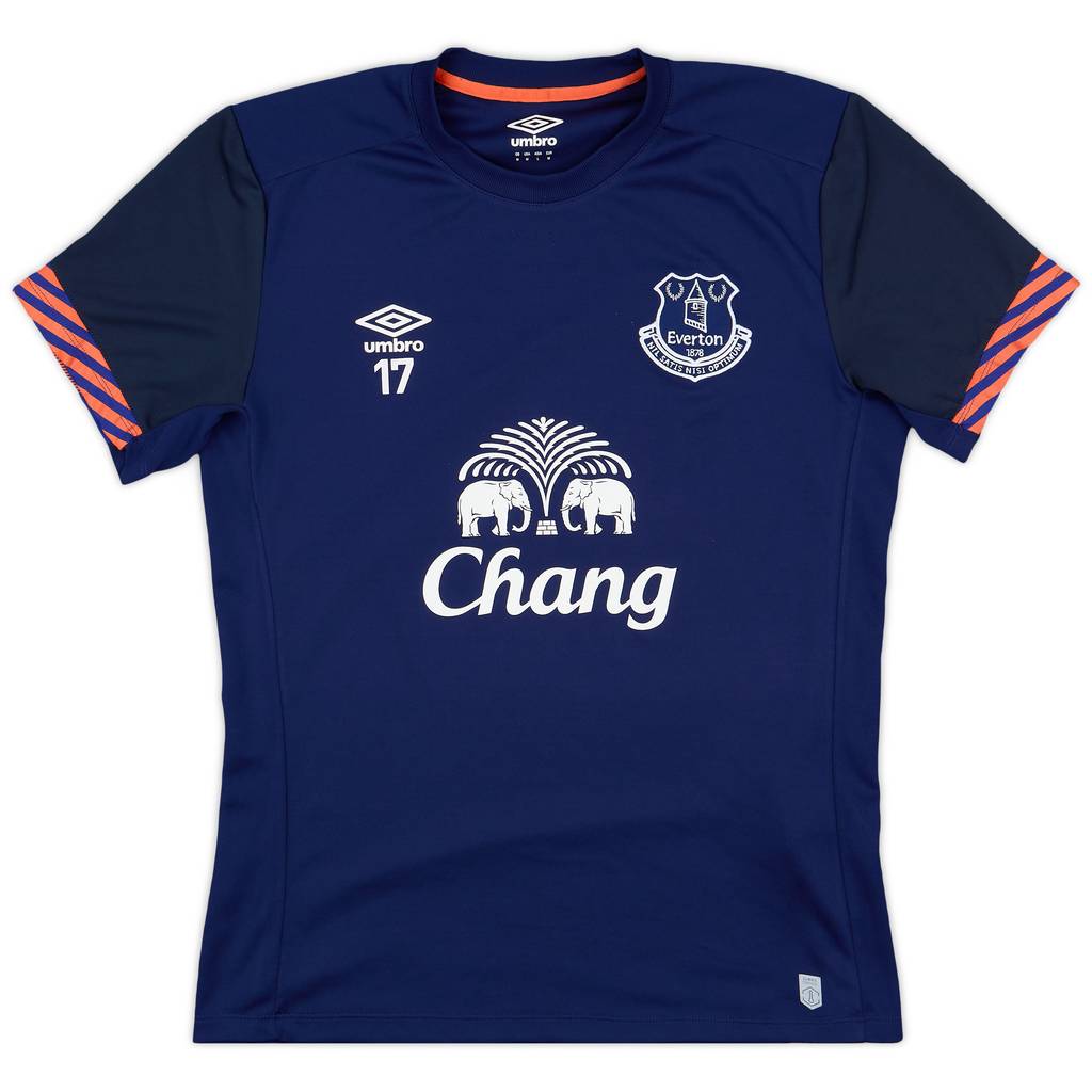 2016-17 Everton Umbro Player Issue Training Shirt #17 - 9/10 - (M)