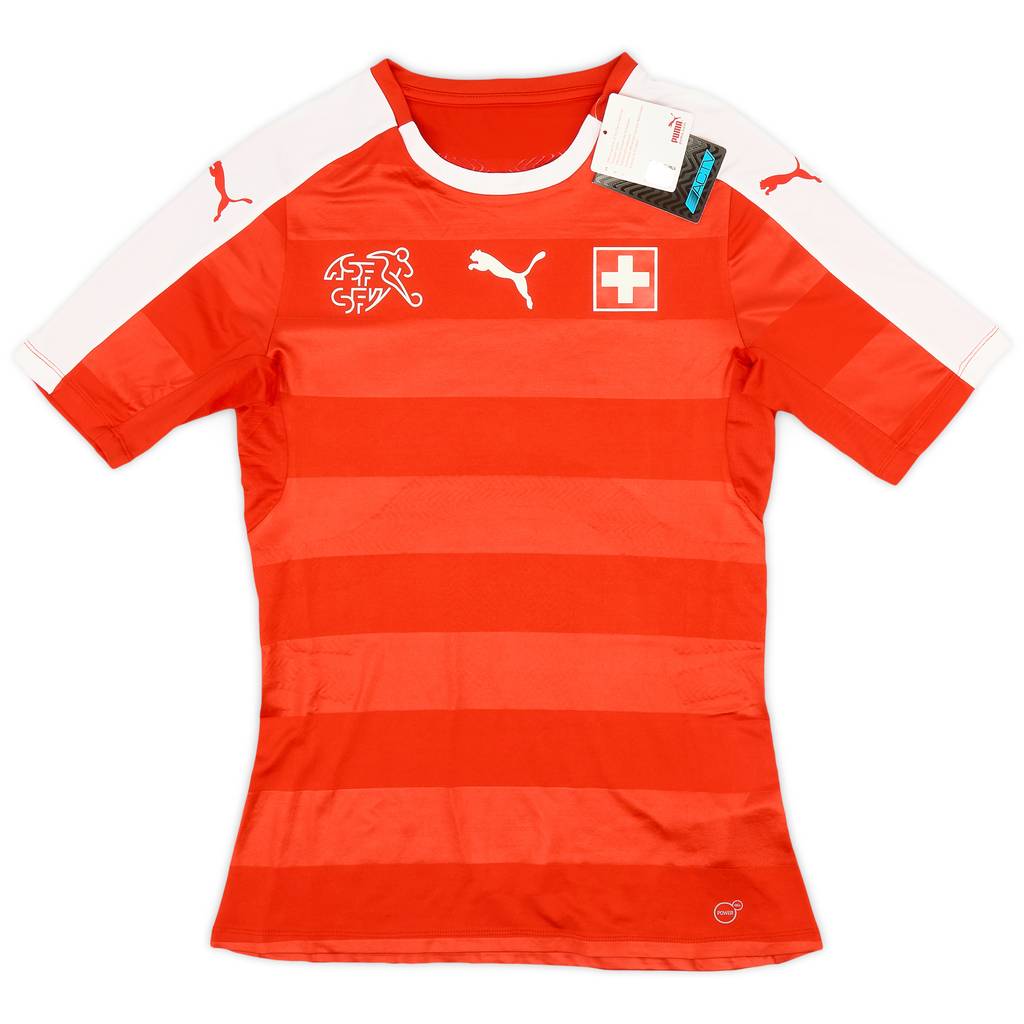 2016-17 Switzerland Authentic (ACTV Fit) Home Shirt (M)