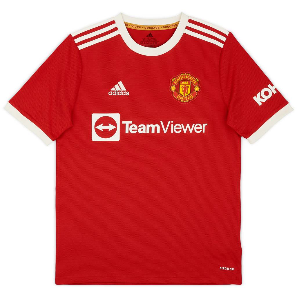 2021-22 Manchester United Home Shirt - 9/10 - (XL.Boys)