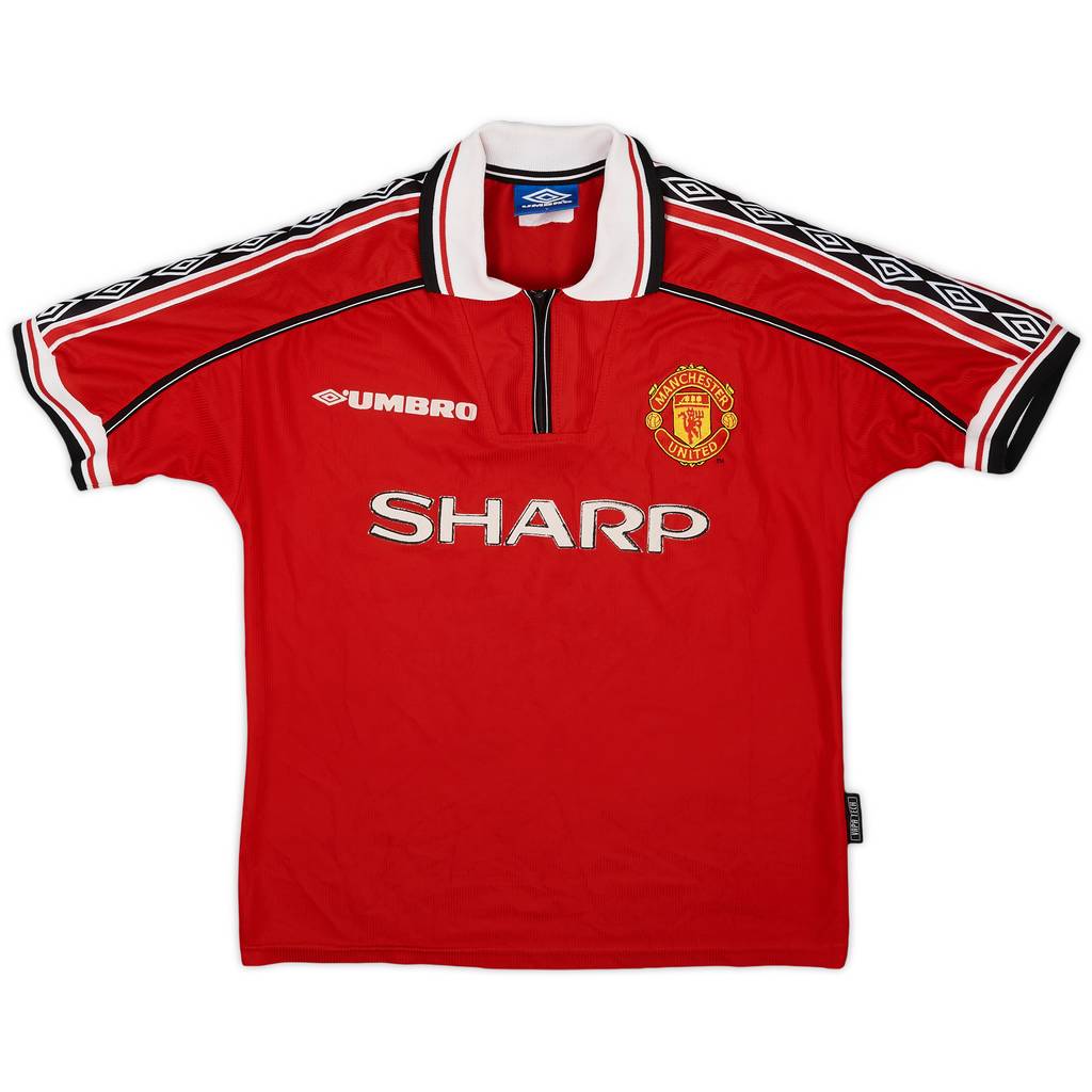 1998-00 Manchester United Home Shirt - 6/10 - (Y)